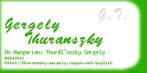 gergely thuranszky business card